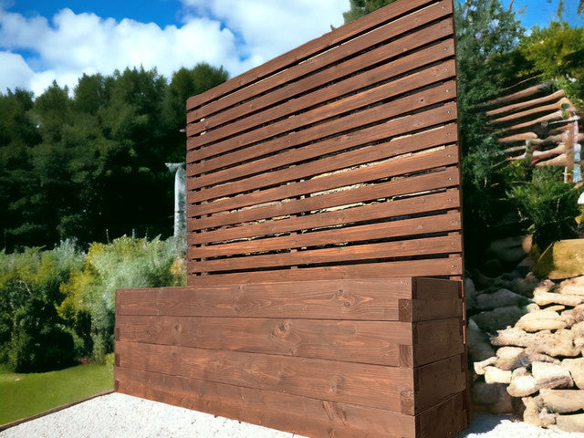 180 x 40 Planter With Trellis | Devonshire Planter and Trellis Combination |Wooden Planter With Trellis | Bespokeoutdoor | Garden Trellis