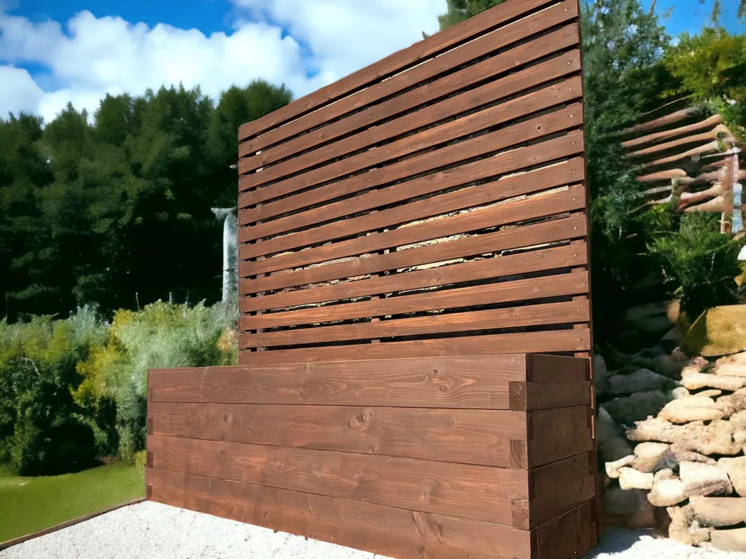 90 x 90 Garden Planters | ULTRA Trellis | Planter With Trellis | Bespokeoutdoor | Garden Trellis | Dusky Gem