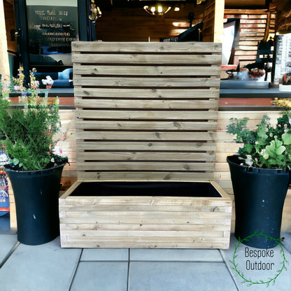 90 x 40 Garden Planters | Somerset Planter and Trellis Combination | Planter With Trellis | Bespokeoutdoor | Garden Trellis