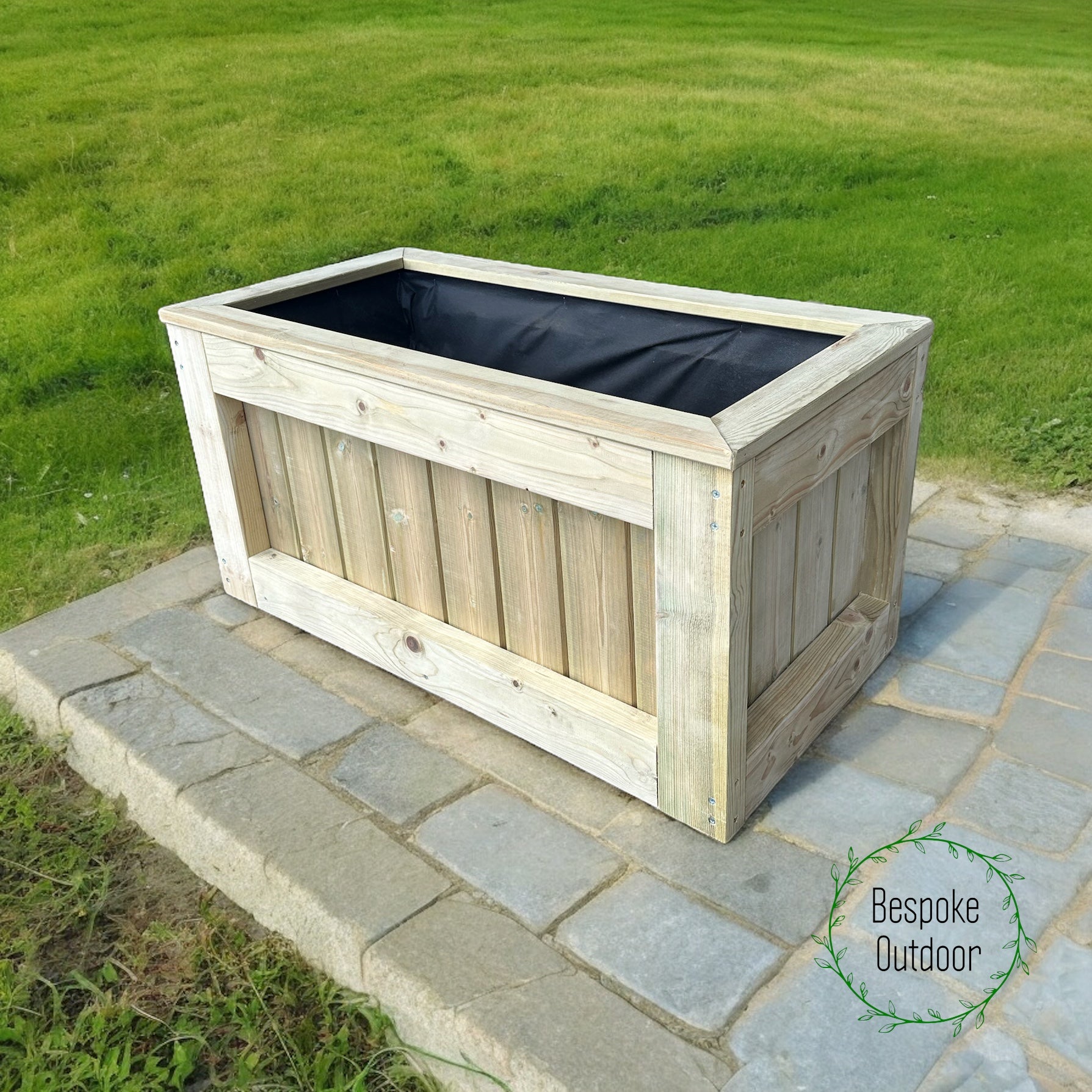 90 x 40 Garden Planters | Chiltern Planters | Wooden Planters | Bespokeoutdoor | Wooden Trough Planters