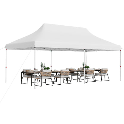 300 x 600 cm Pop-up Canopy Tent with Carrying Bag-White