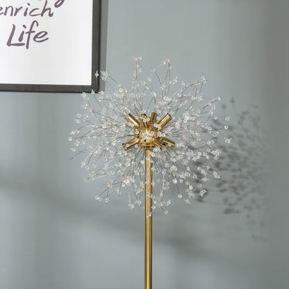 HOMCOM Modern Floor Lamp, Tall Standing Lamp with Dandelion-like Lampshade for Living Room