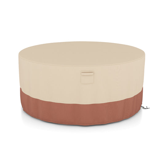 158/181/213 CM Round Patio Furniture Cover-Beige-S