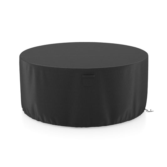 158/181/213 CM Round Patio Furniture Cover-Black-M