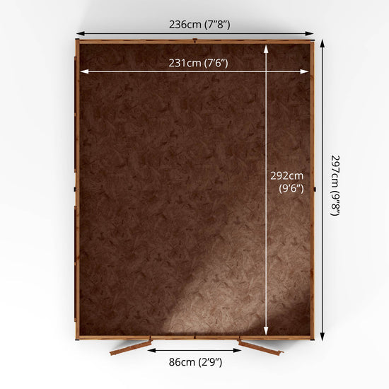 10 X 8 Overlap Apex - Windowless