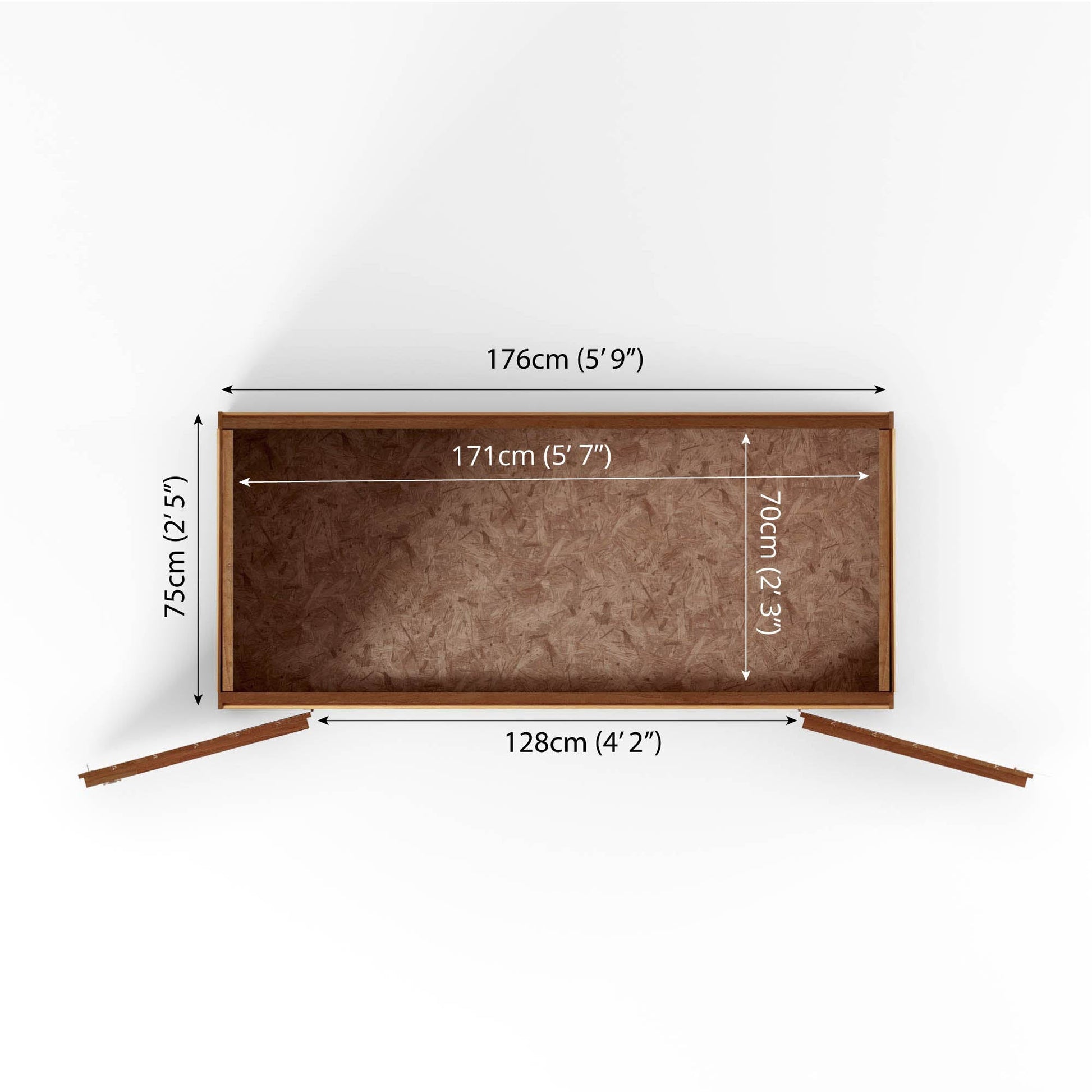 6 X 2'6 Overlap Pent Storage