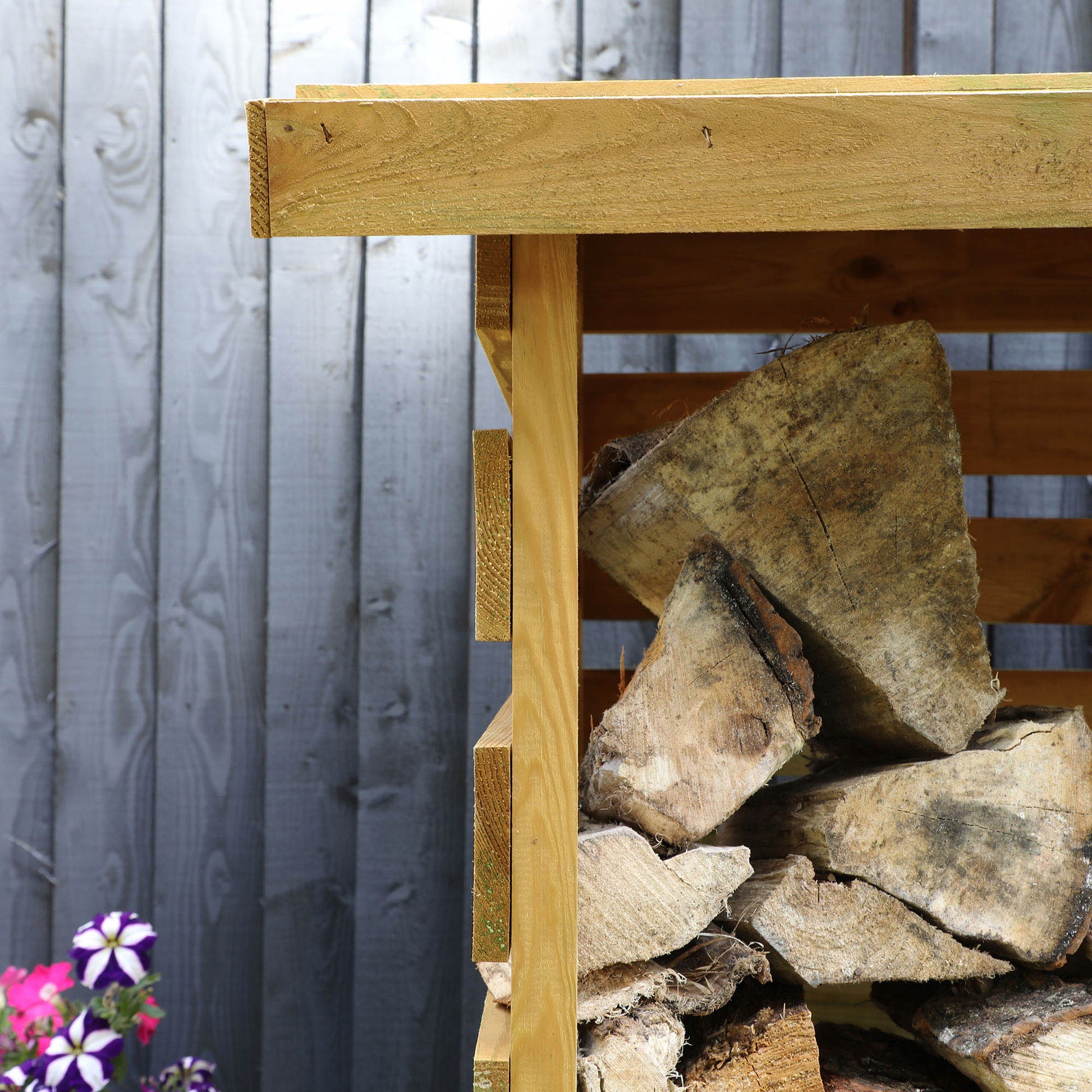 Pressure Treated Single Log Store