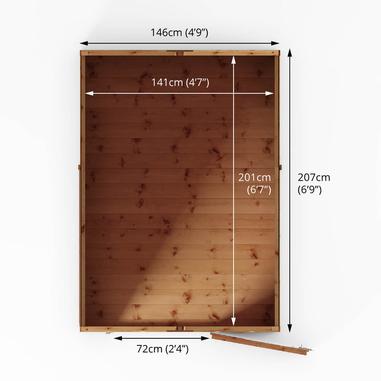 7 X 5 Shiplap Apex