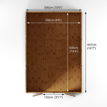 15 X 10 Premium Shiplap Apex Workshop