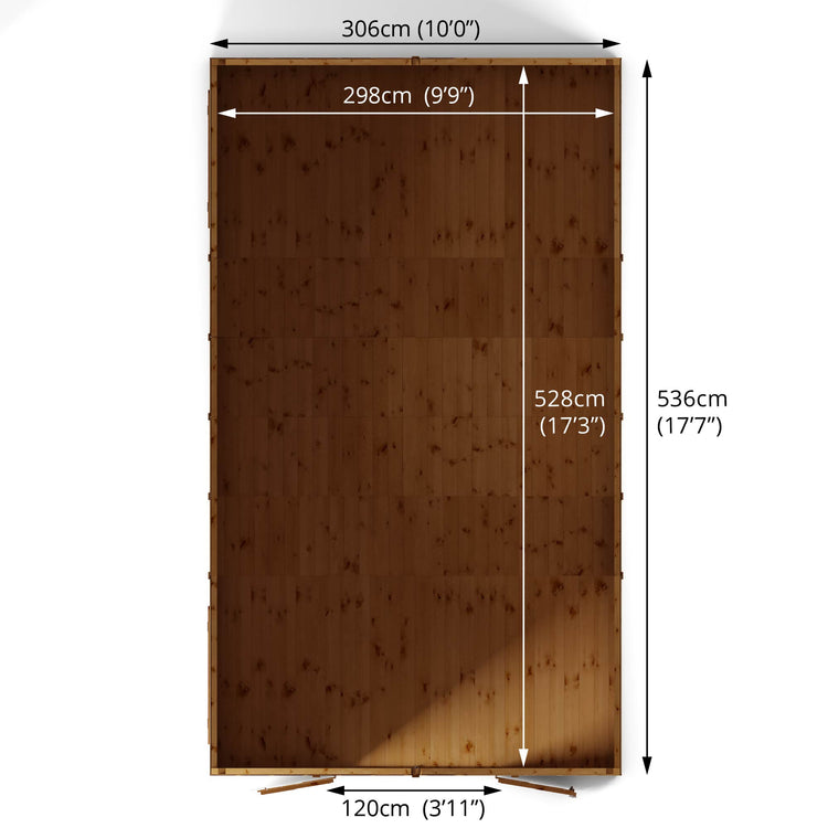 18 X 10 Premium Shiplap Apex Workshop