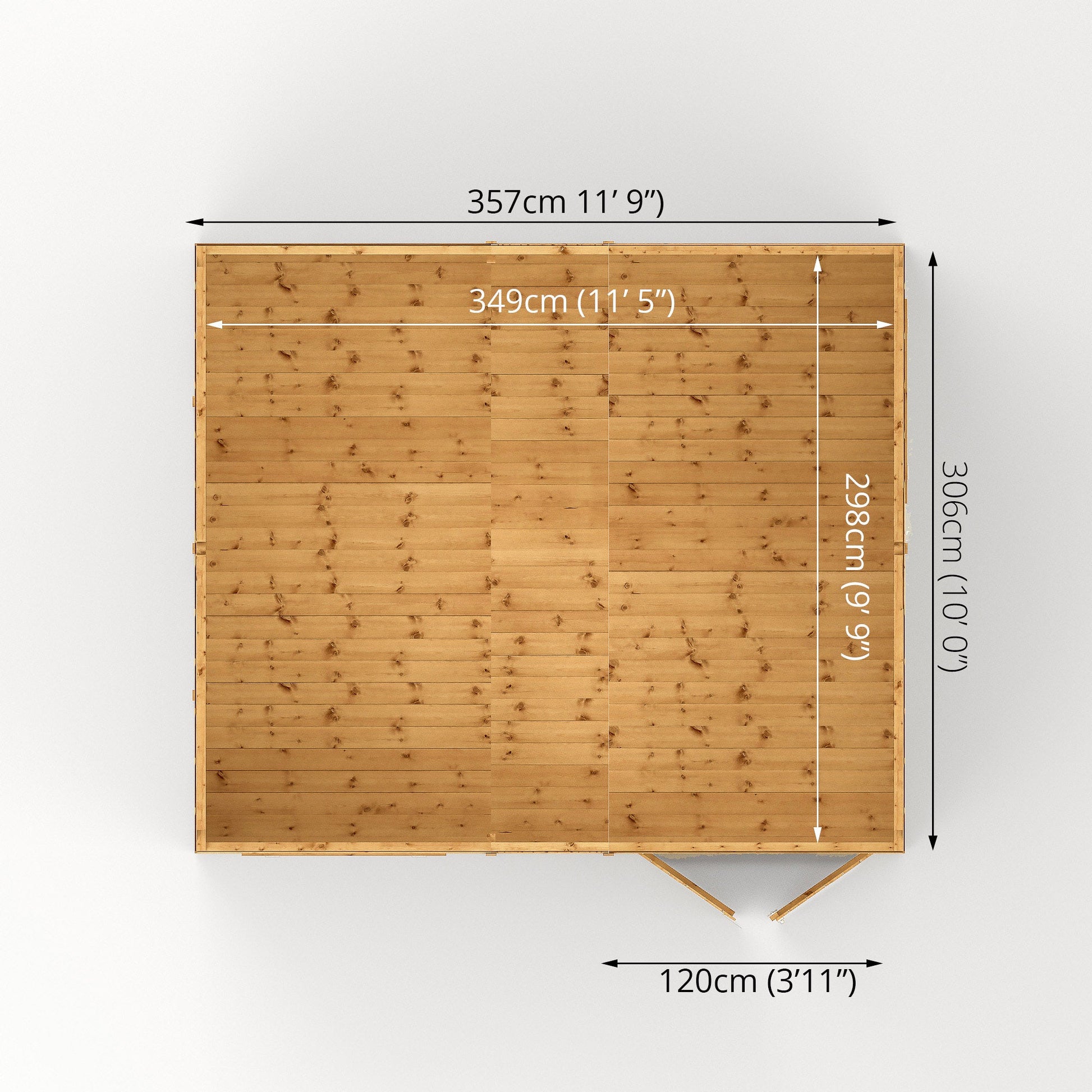 12 X 10 Premium Shiplap Reverse Apex Workshop