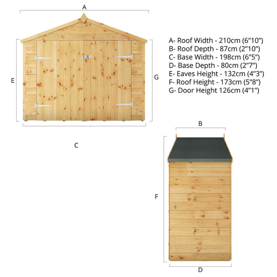 3 X 7 Tongue & Groove Apex Bikestore