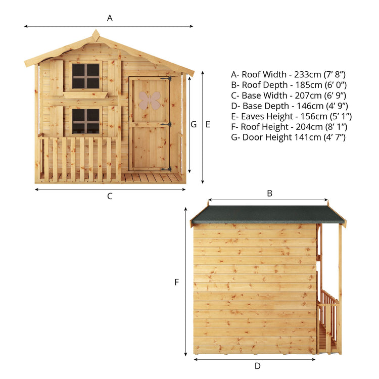 Double Storey Snowdrop Playhouse