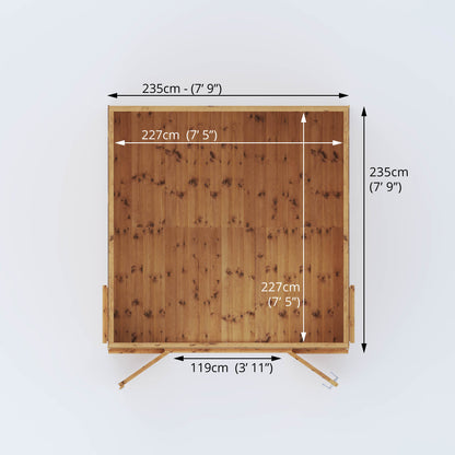 8 X 8 Premium Helios Summerhouse