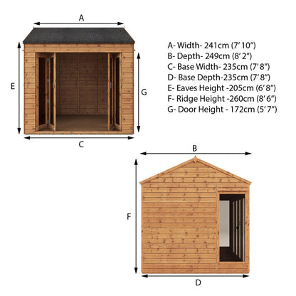 8 X 8 Vermont Summerhouse