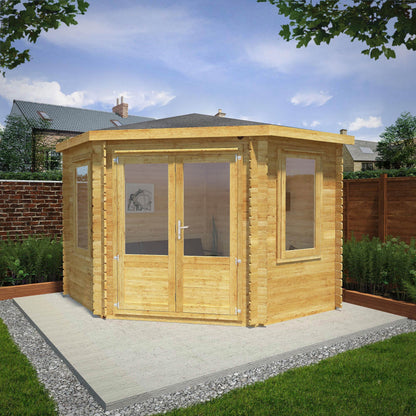 3M X 3M Corner Cabin - 28Mm Double Glazed