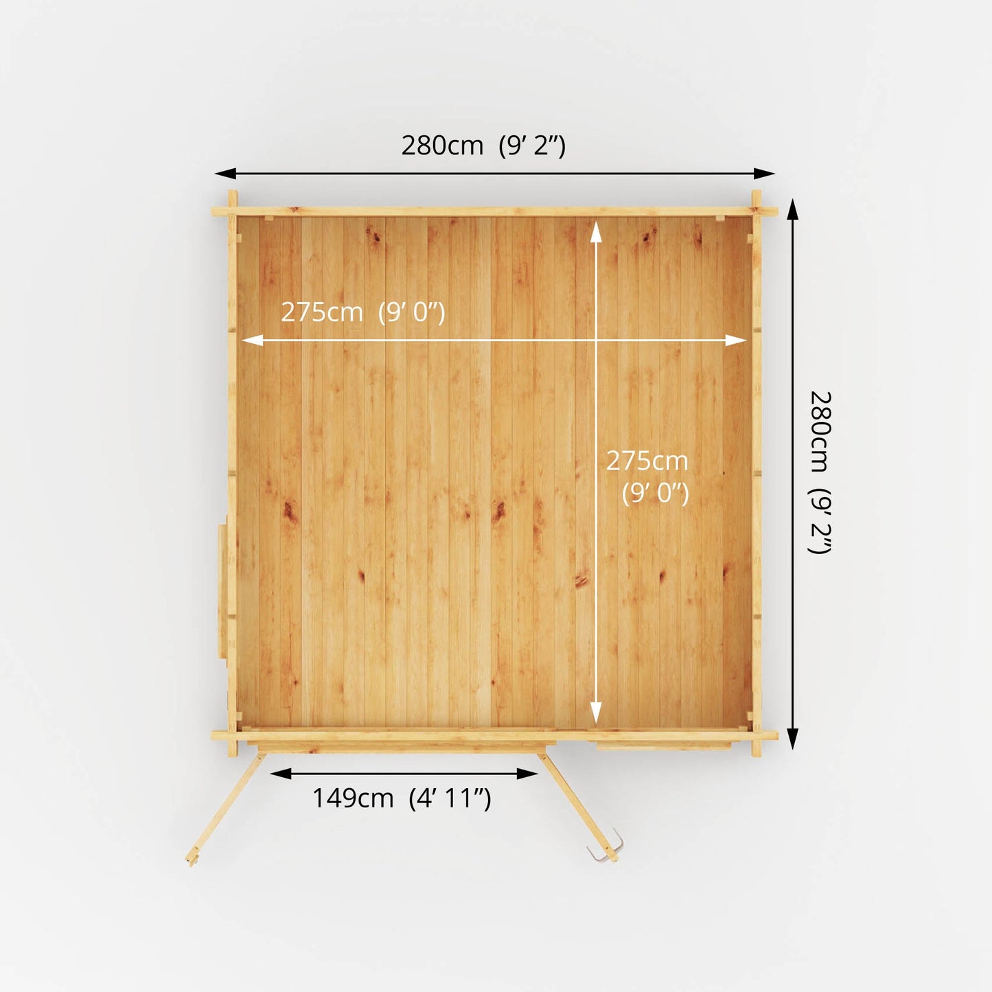 3M X 3M Home Office Elite Log Cabin - 28Mm