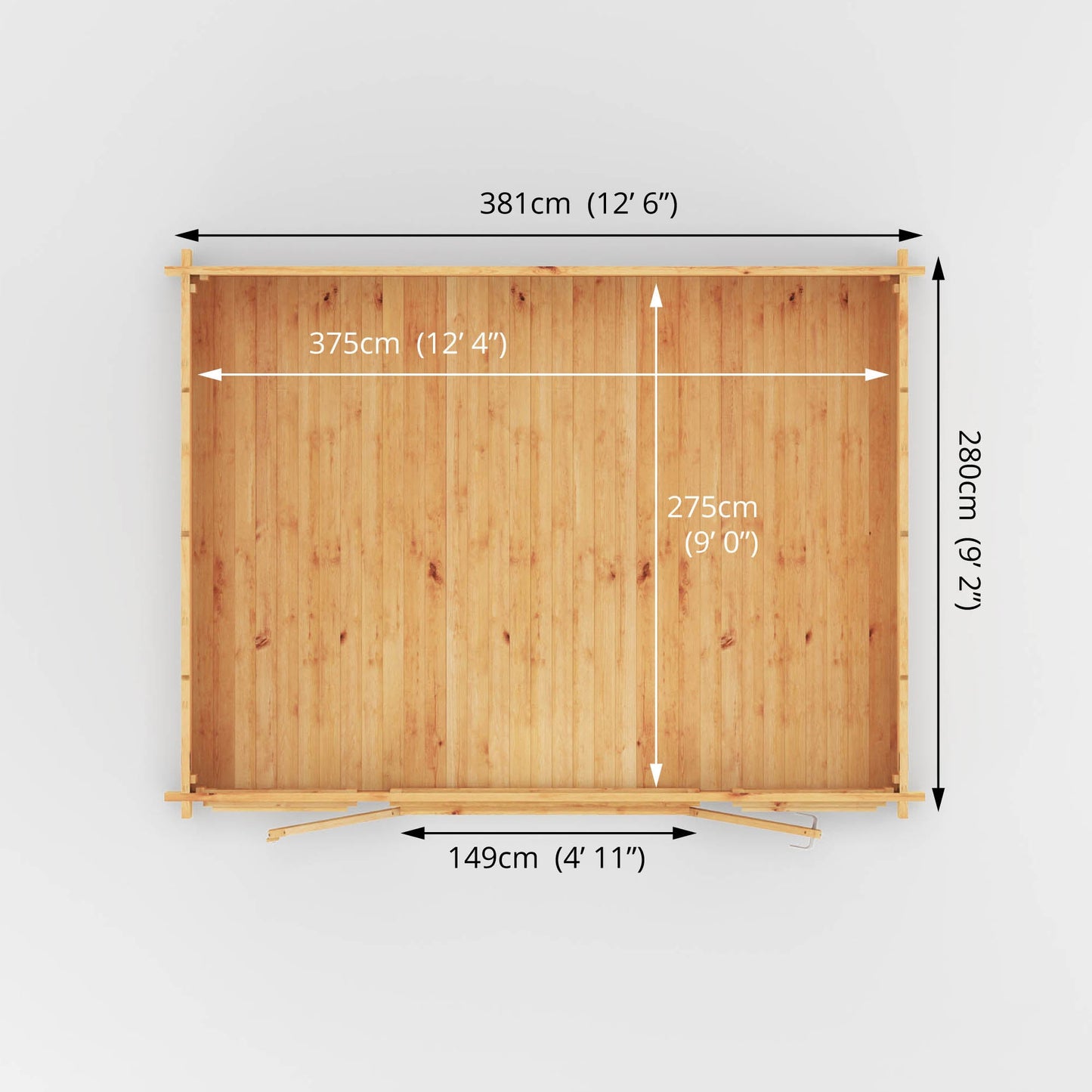 4M X 3M Home Office Director Log Cabin - 28Mm