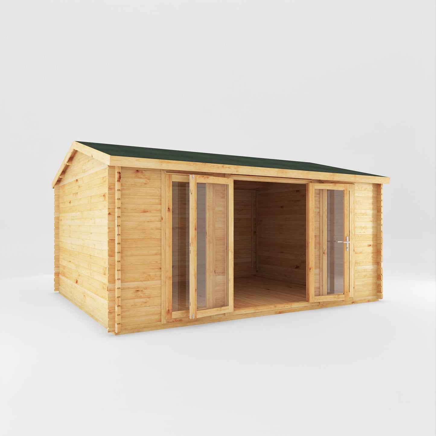 5M X 4M Home Office Director Log Cabin - 44Mm