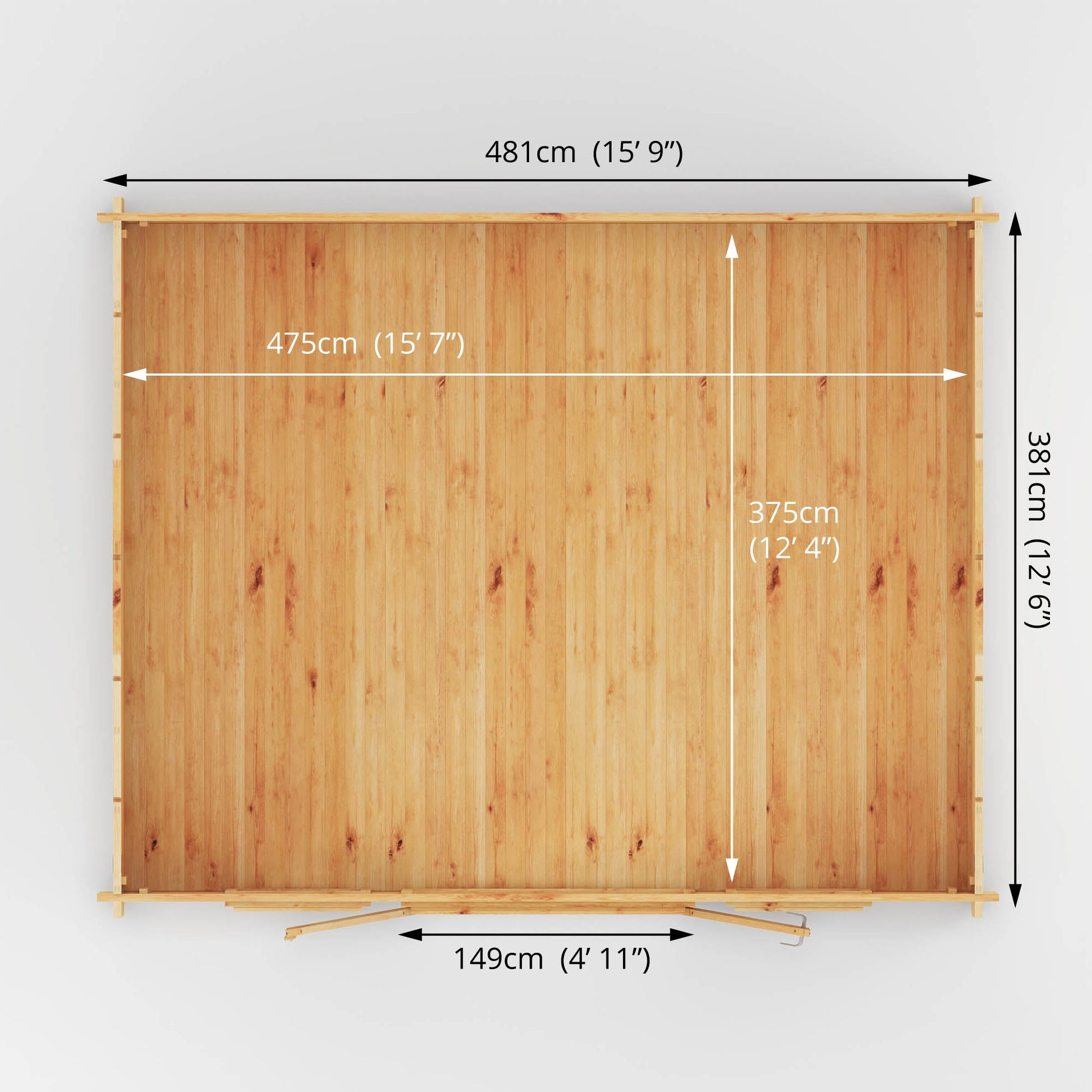 5M X 4M Home Office Director Log Cabin - 28Mm