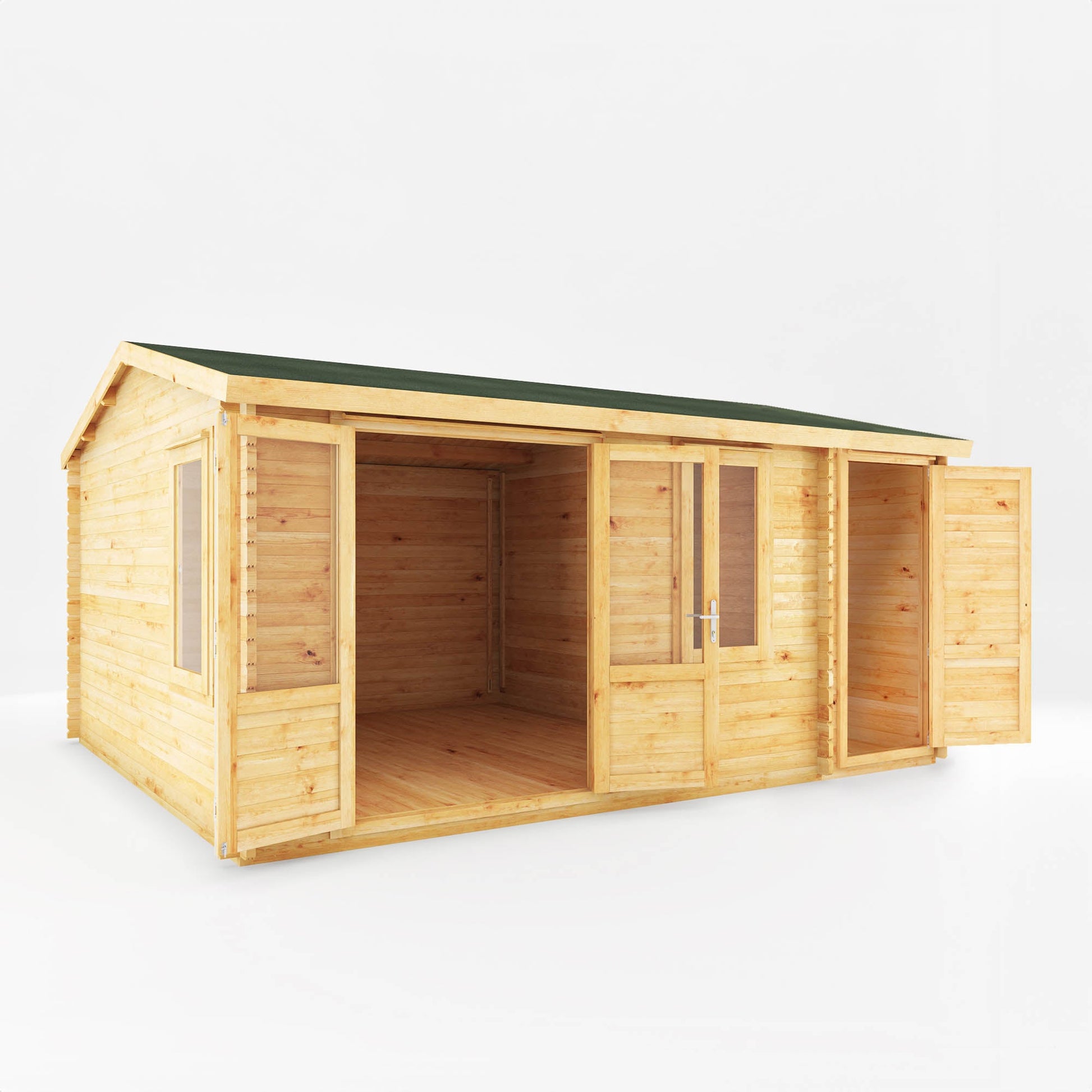 5.1M X 4M Home Office Elite With Side Shed - 28Mm