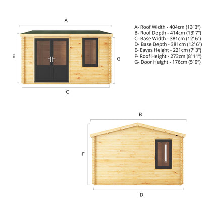 4M X 4M Home Office Elite - 44Mm (Upvc Windows & Door) - Grey