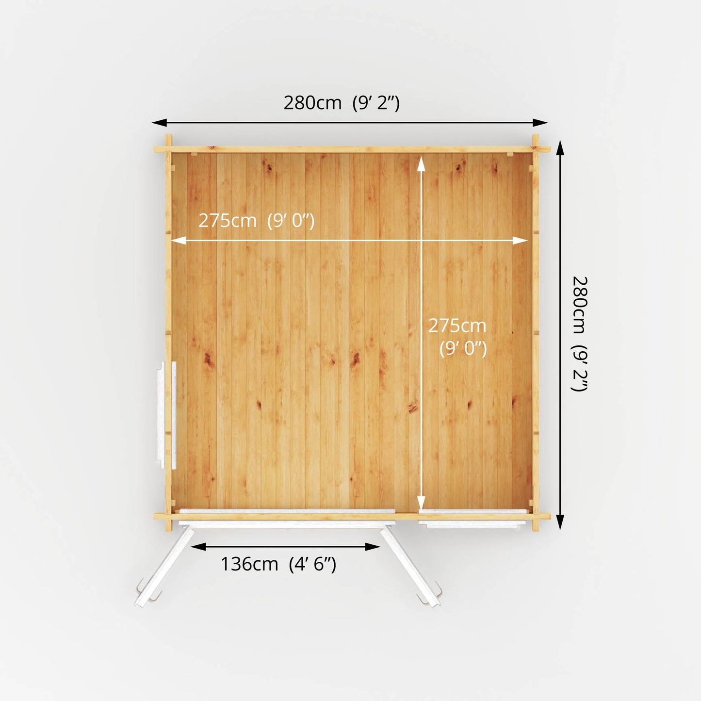 3M X 3M Home Office Elite - 44Mm (Upvc Windows & Door) - White