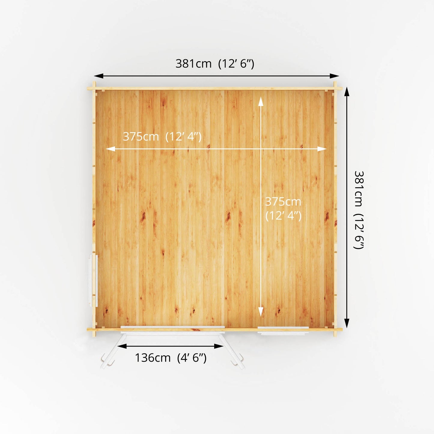 4M X 4M Home Office Elite - 44Mm (Upvc Windows & Door) - White