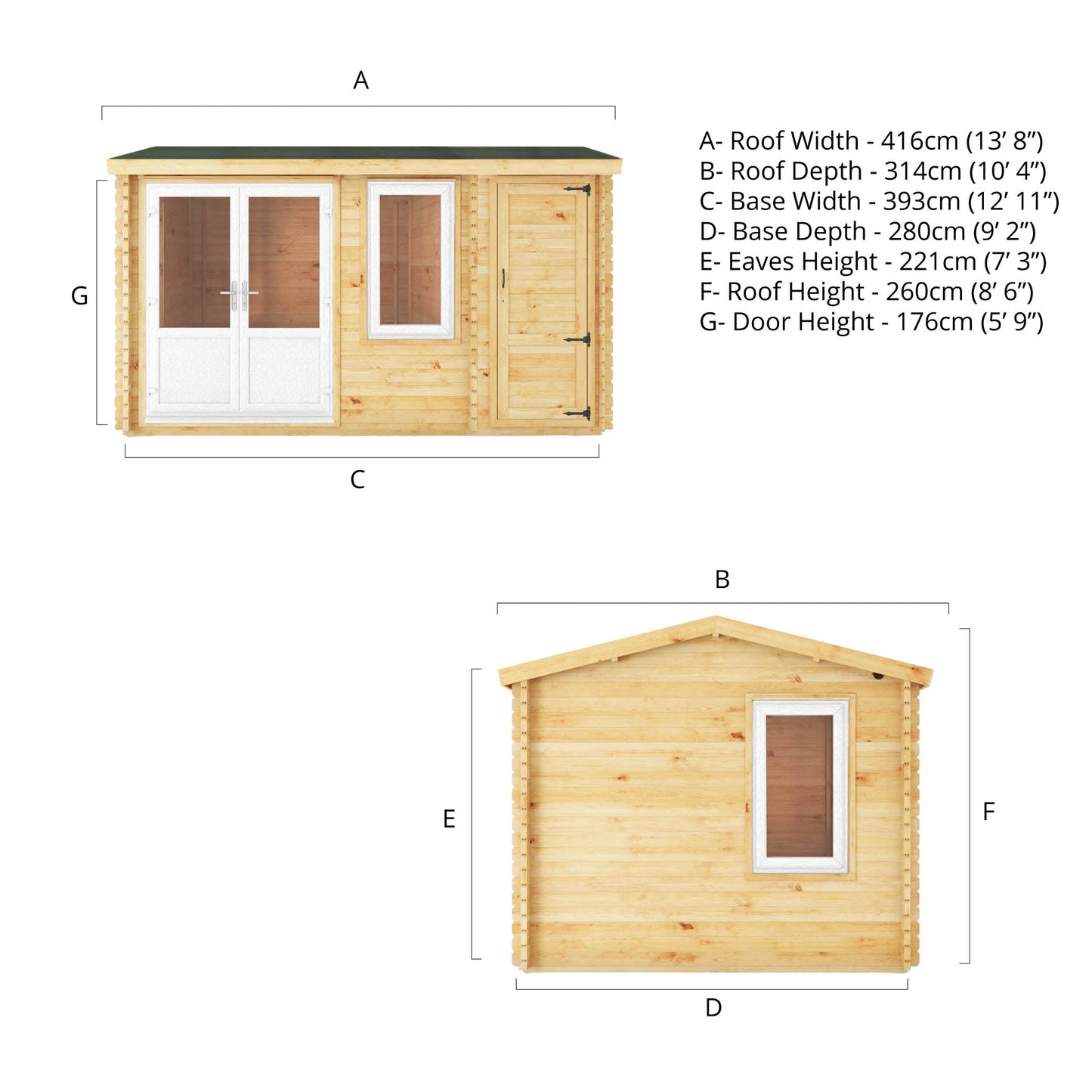 4.1M X 3M Home Office Elite - 44Mm (Upvc Windows & Door) - White