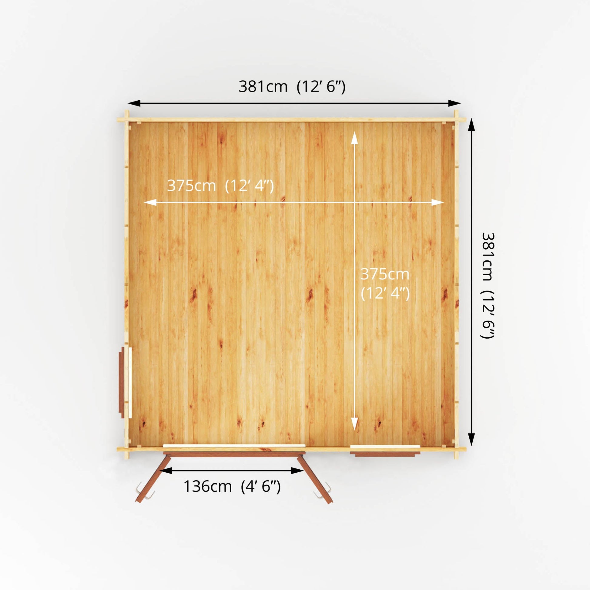 4M X 4M Home Office Elite - 44Mm (Upvc Windows & Door) - Oak