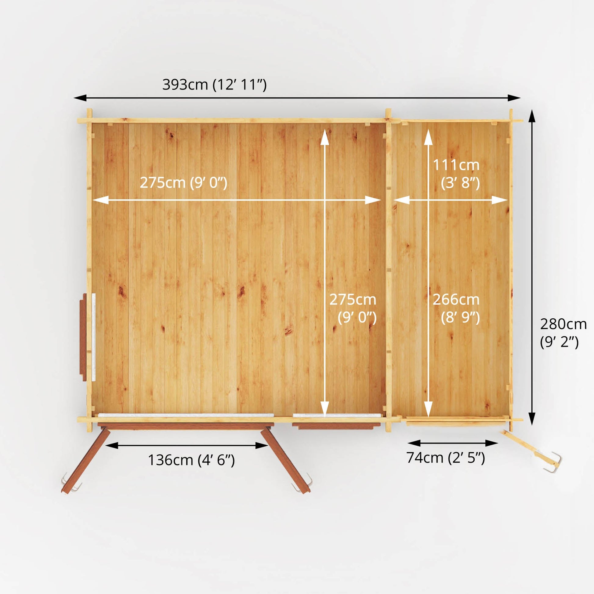 4.1M X 3M Home Office Elite - 44Mm (Upvc Windows & Door) - Oak