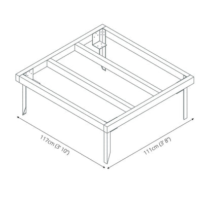 4 X 4 Wooden Base