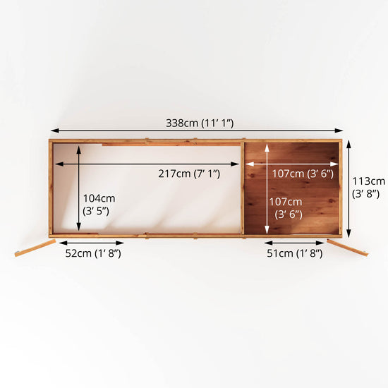 12 X 4 Berkshire Dog Kennel & Run