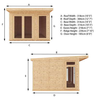 3M X 3M(D) Insulated Garden Room