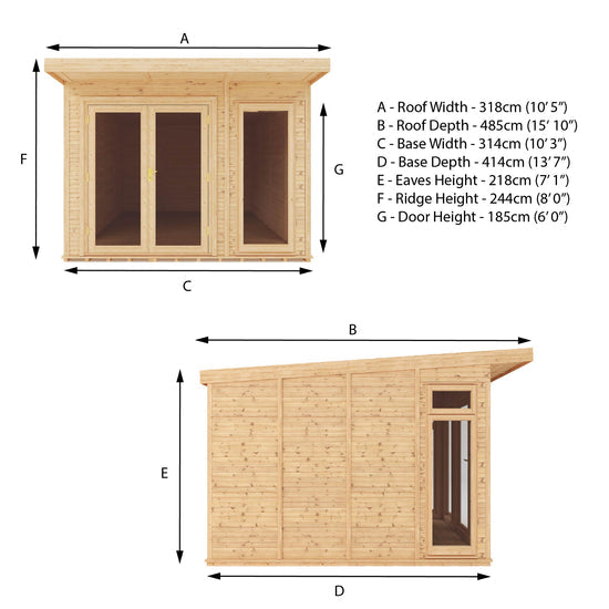 3M X 4M(D) Insulated Garden Room