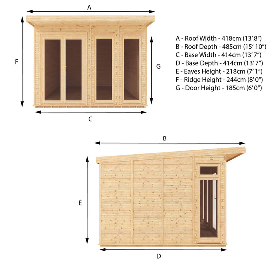 4M X 4M(D) Insualted Garden Room