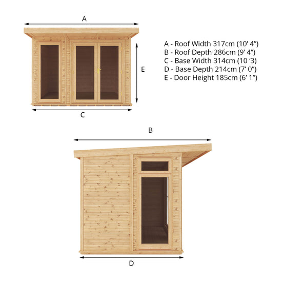 3M X 2M(D) Insulated Garden Room