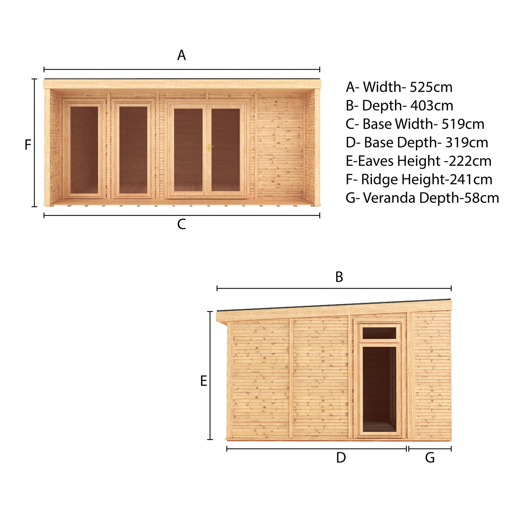  Sherwood Cresswell 5M X 3M Insulated Garden Room