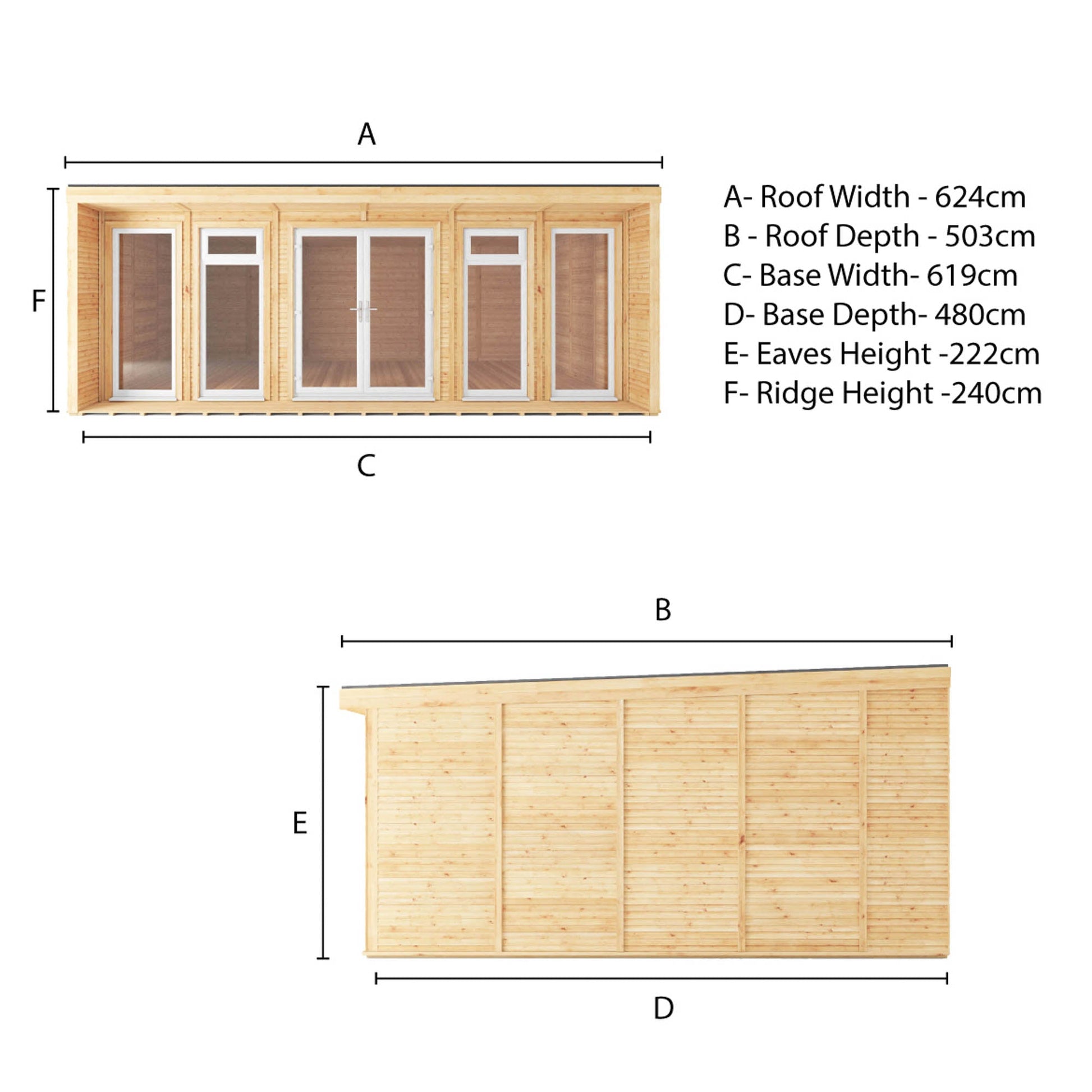 Sherwood Cresswell 6M X 4M Insulated Garden Room - (Upvc Windows & Doors) - White