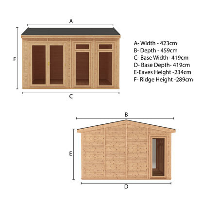 Sherwood Rufford 4M X 4M Insulated Garden Room