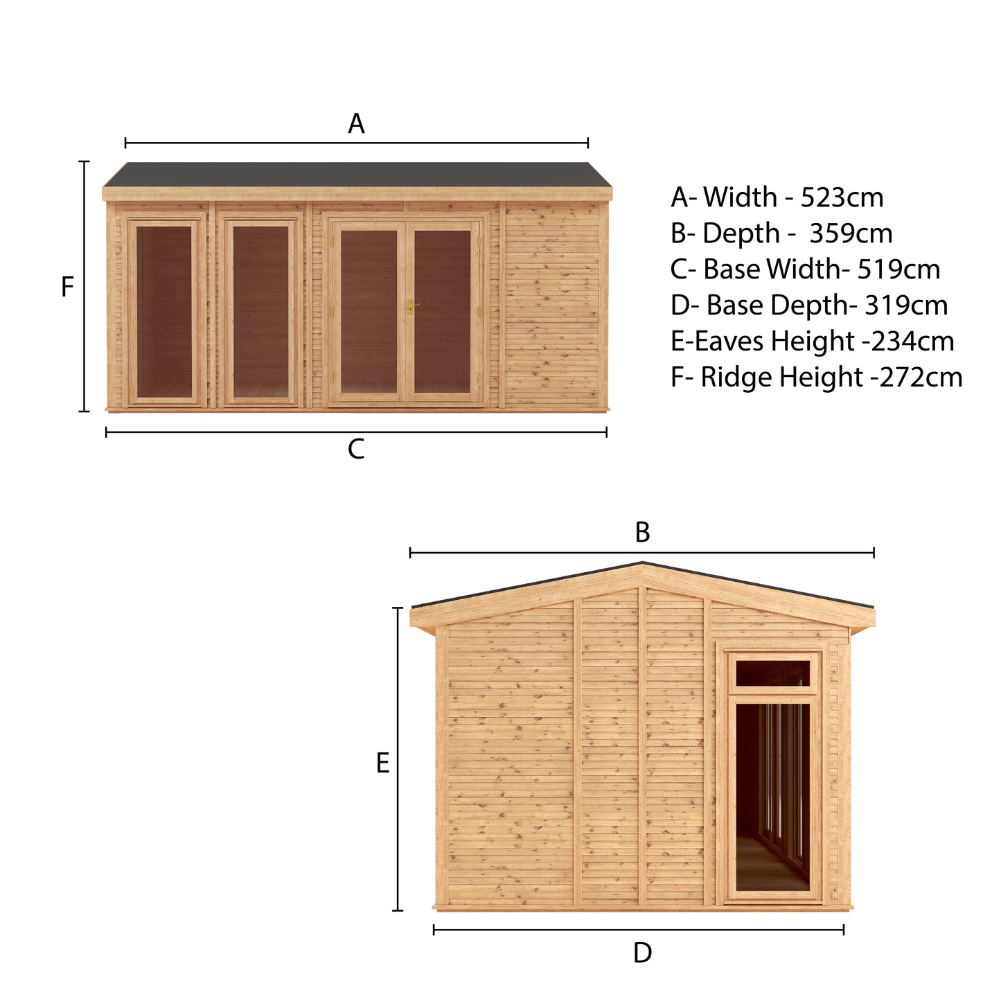 Sherwood Rufford 5M X 3M Insulated Garden Room