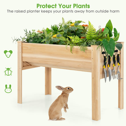 Elevated Raised Garden Bed with Funnel Design for Planter