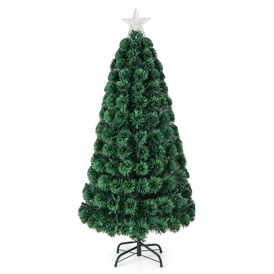 150 CM/180 CM Christmas Tree with PVC Branch Tips and LED Lights-150 cm