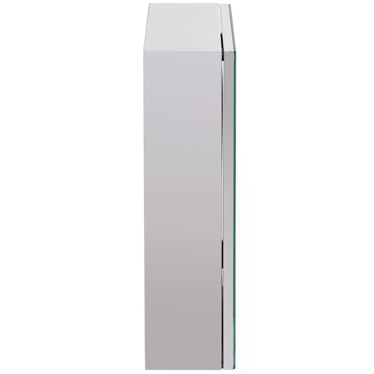 HOMCOM Stainless Steel Wall-mounted Bathroom Mirror Storage Cabinet 300mm (W)