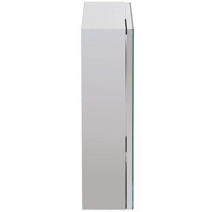 HOMCOM Stainless Steel Wall-mounted Bathroom Mirror Storage Cabinet 300mm (W)