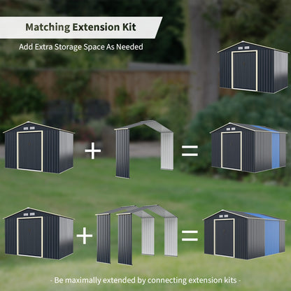 Outdoor Storage Shed Extension Kit for 203 cm Shed Width