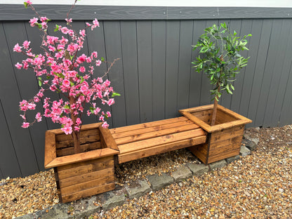 Knights Single Planter Bench