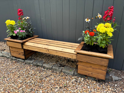 Create a Tranquil Garden with Knights Double Planter Bench