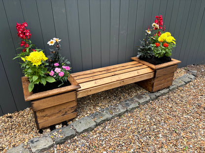 Knights Double Planter Bench