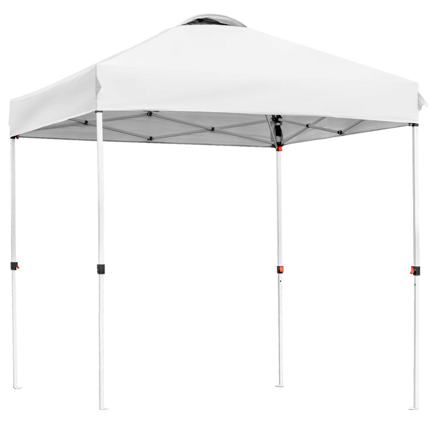 Portable Pop up Gazebo with 4 Sandbags and Roller Bag-White